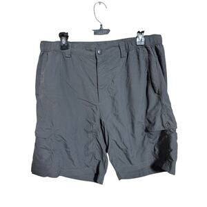 The North Face Cargo Hiking Climbing Shorts Mens Size L (34-36) Charcoal Gray